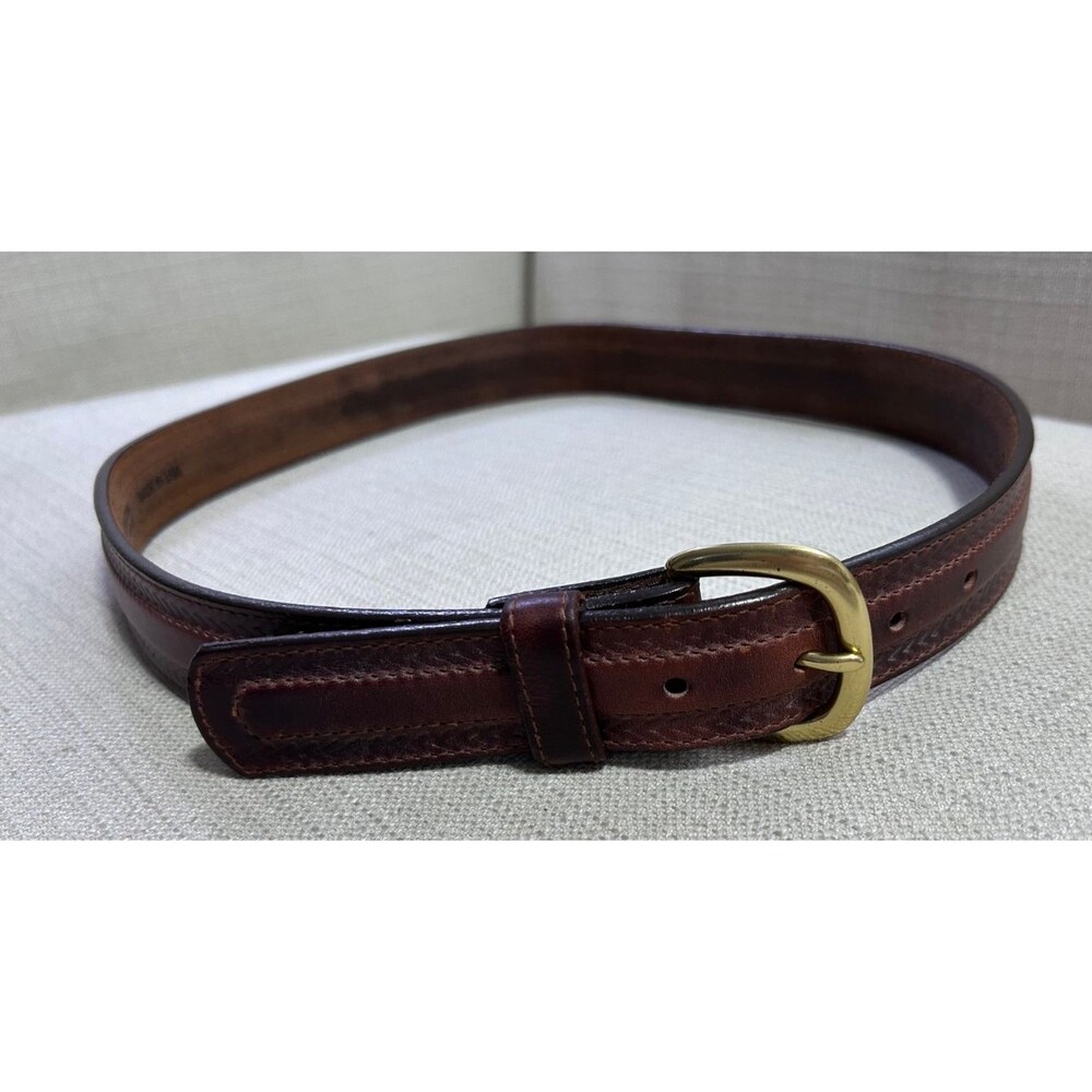 Leegin Men's sz 34 26707 Leather Made in USA Belt